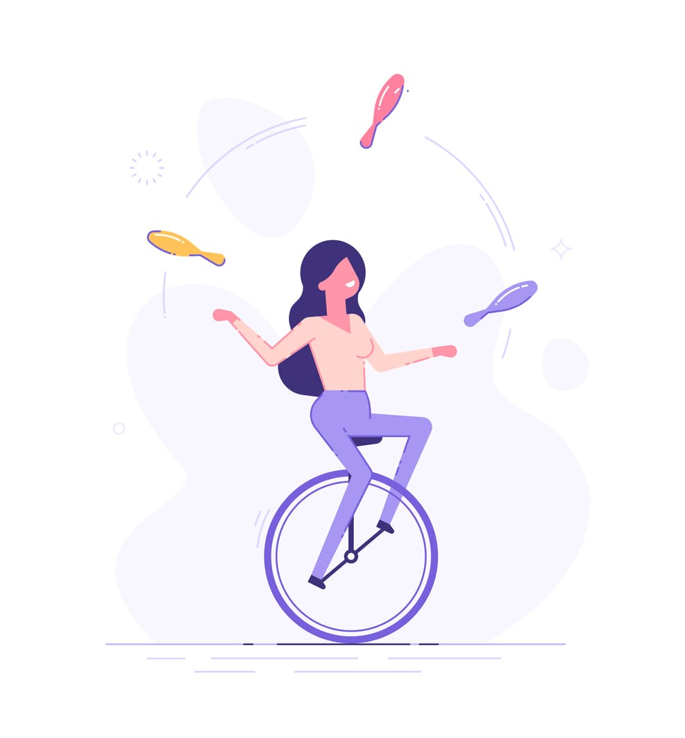 Juggling illustration.