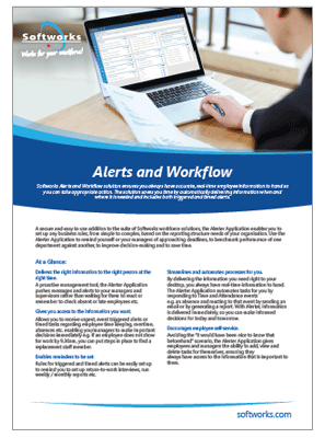 Alerts and Workflow - brochure