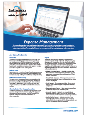Sofworks - Employee Expense Management software - brochure