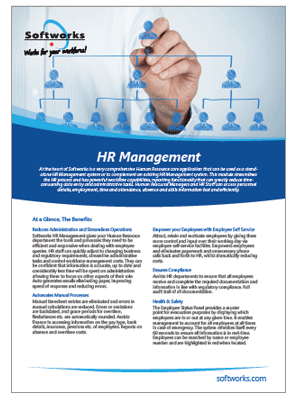 Softworks HR Management software - brochure