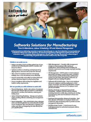 Manufacturing Brochure Cover