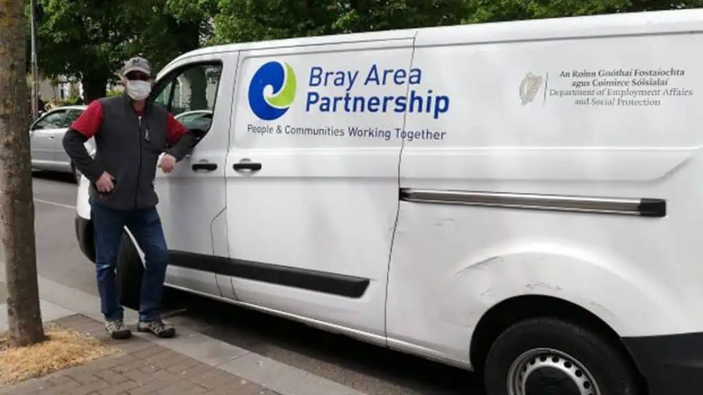 BAP van delivering food