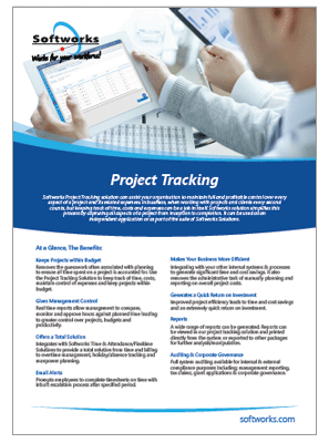 Project Tracking Software - brochure