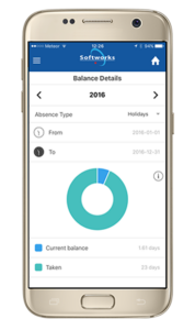 App Balance Details screen