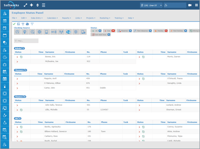 Software für Arbeitszeitmanagement - Screenshot