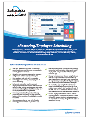 eRostering and employee scheduling software - brochure