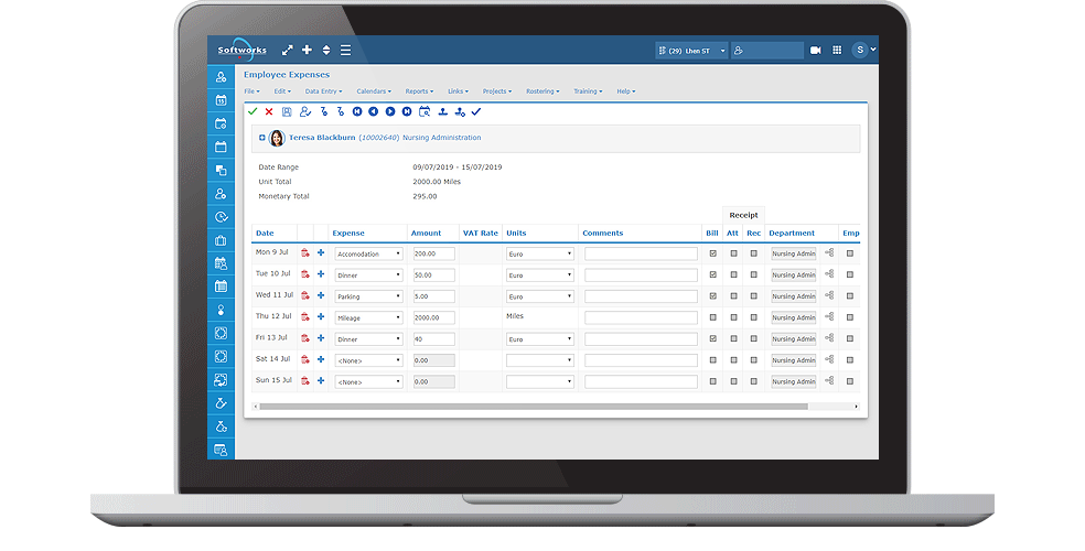 Softworks - Employee Expense Management Software - screenshot