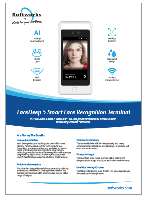 FaceDeep 5 IRT smart face recognition terminal