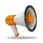 loudspeaker to share information