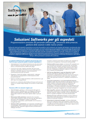 Soluzioni Softworks per gli ospedali