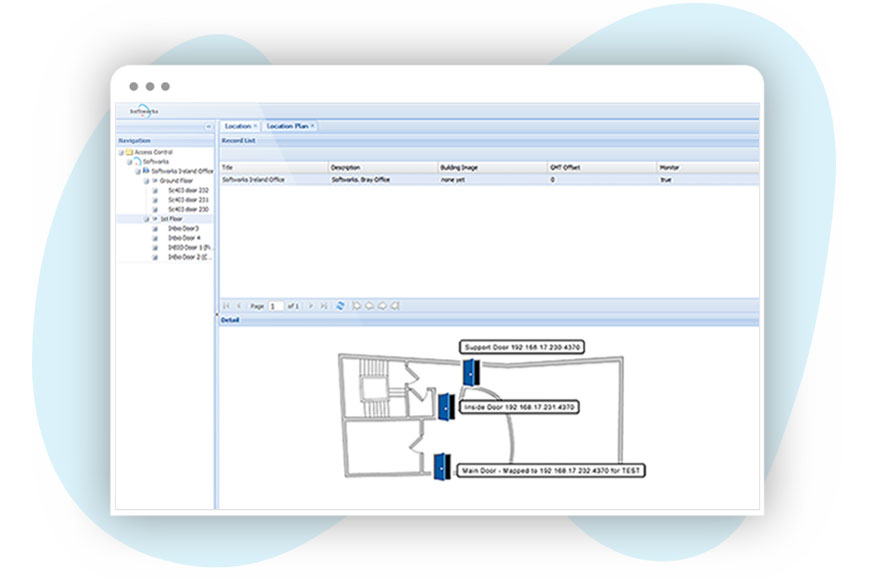 Access Control solutions - Map interface