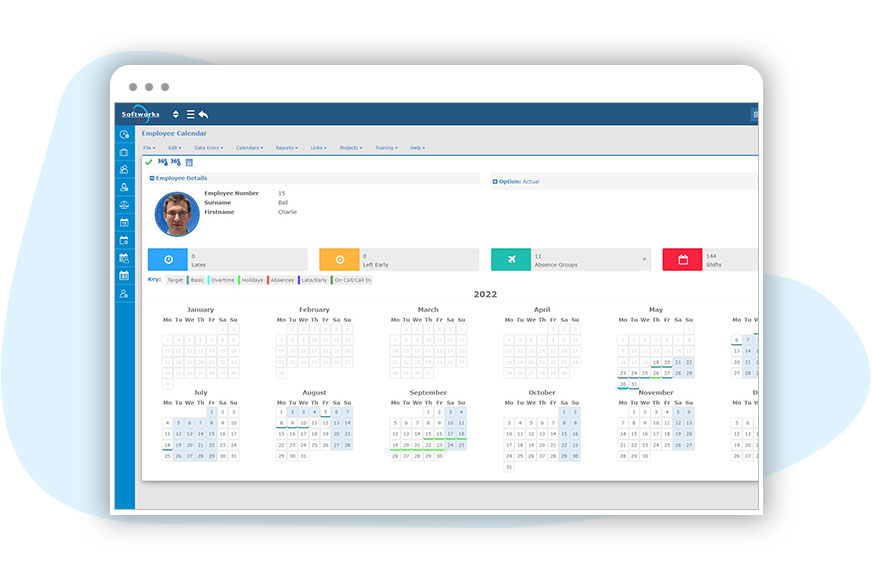Solutions Employee Scheduling Calendar Screenshot