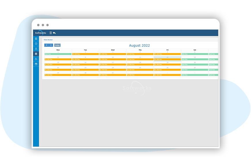 Solutions View Roster Screen