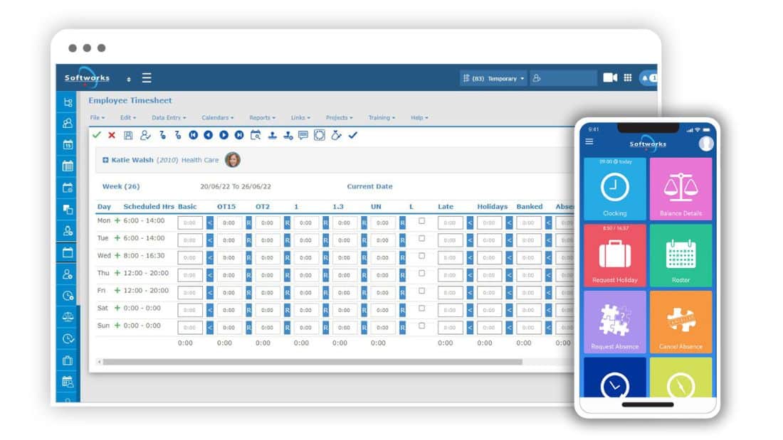 GDPR Compliant Time and Attendance System by Softworks