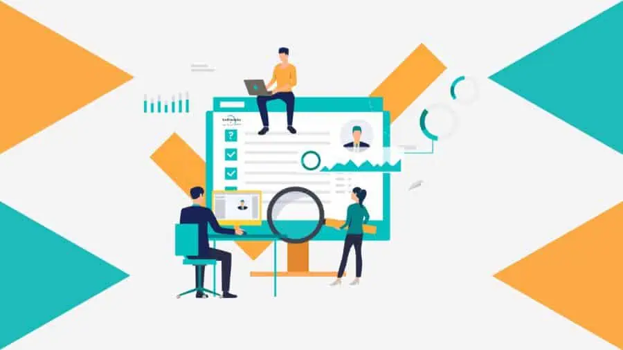 HR Management Abstract Illustration