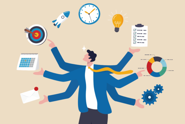 Image of Manager juggling many tasks
